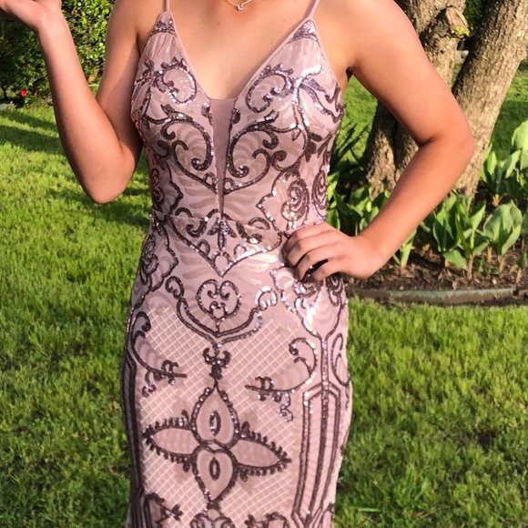 Blush Prom Dress - Picture 1 of 2